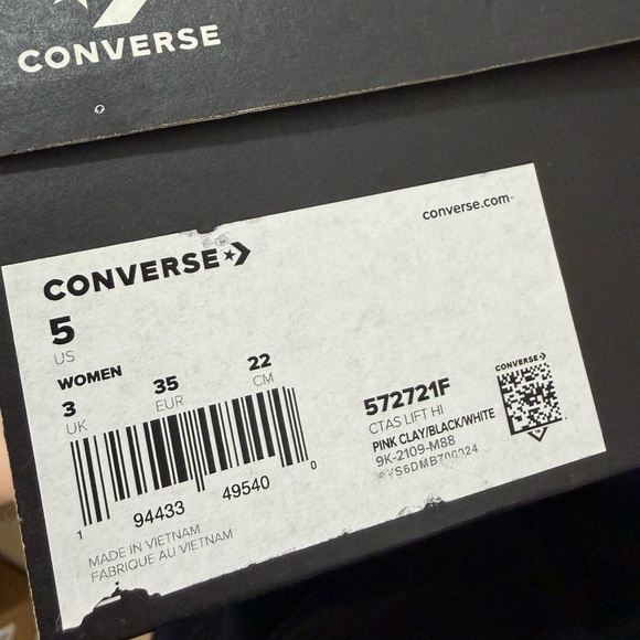 Converse Women's Light Pink High-Tops Platform BNIB - Picture 8 of 8